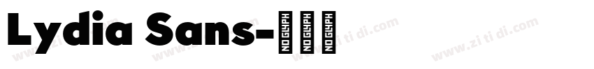 Lydia Sans字体转换